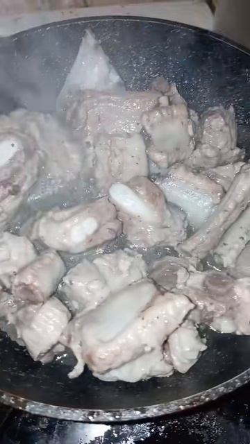 Самая вкусная жареная картошка с ребрышками! 