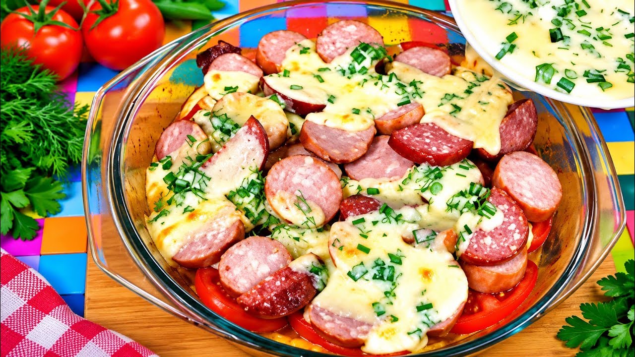 Такую вкуснятину буду готовить хоть каждый день! Простой ужин из колбасы и картофеля!