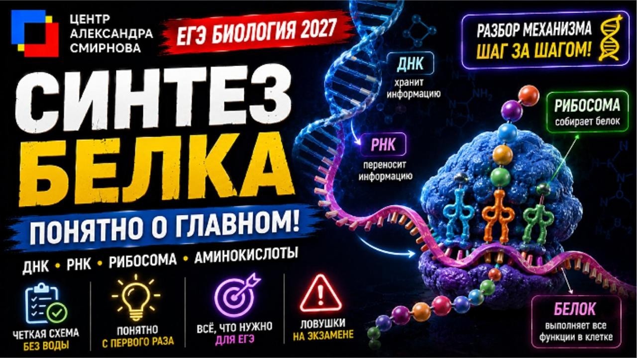 ДНК, РНК и белок простым языком | Всё, что нужно для ЕГЭ