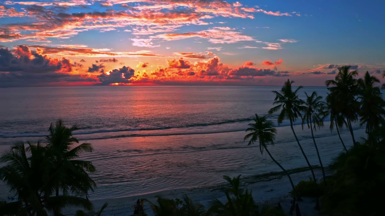 Закат у моря. Sunset on the sea. Вода небо и солнце. Water Sky and Sun