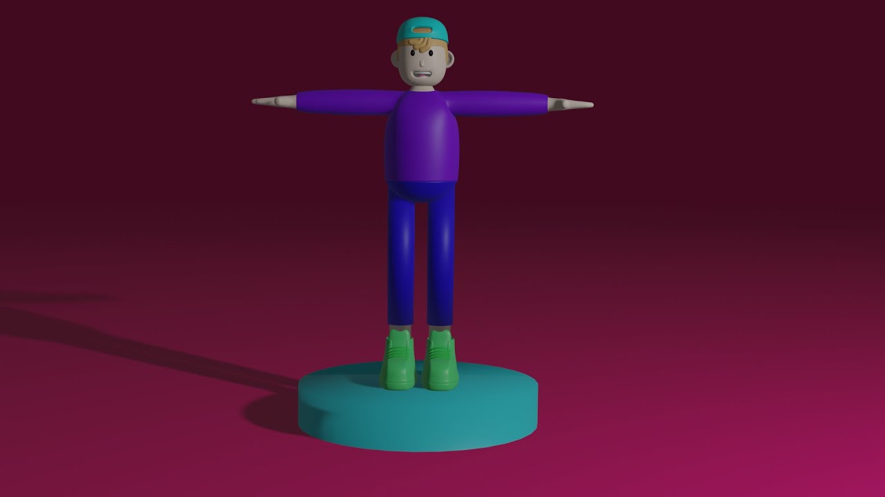 Пример работы в Blender