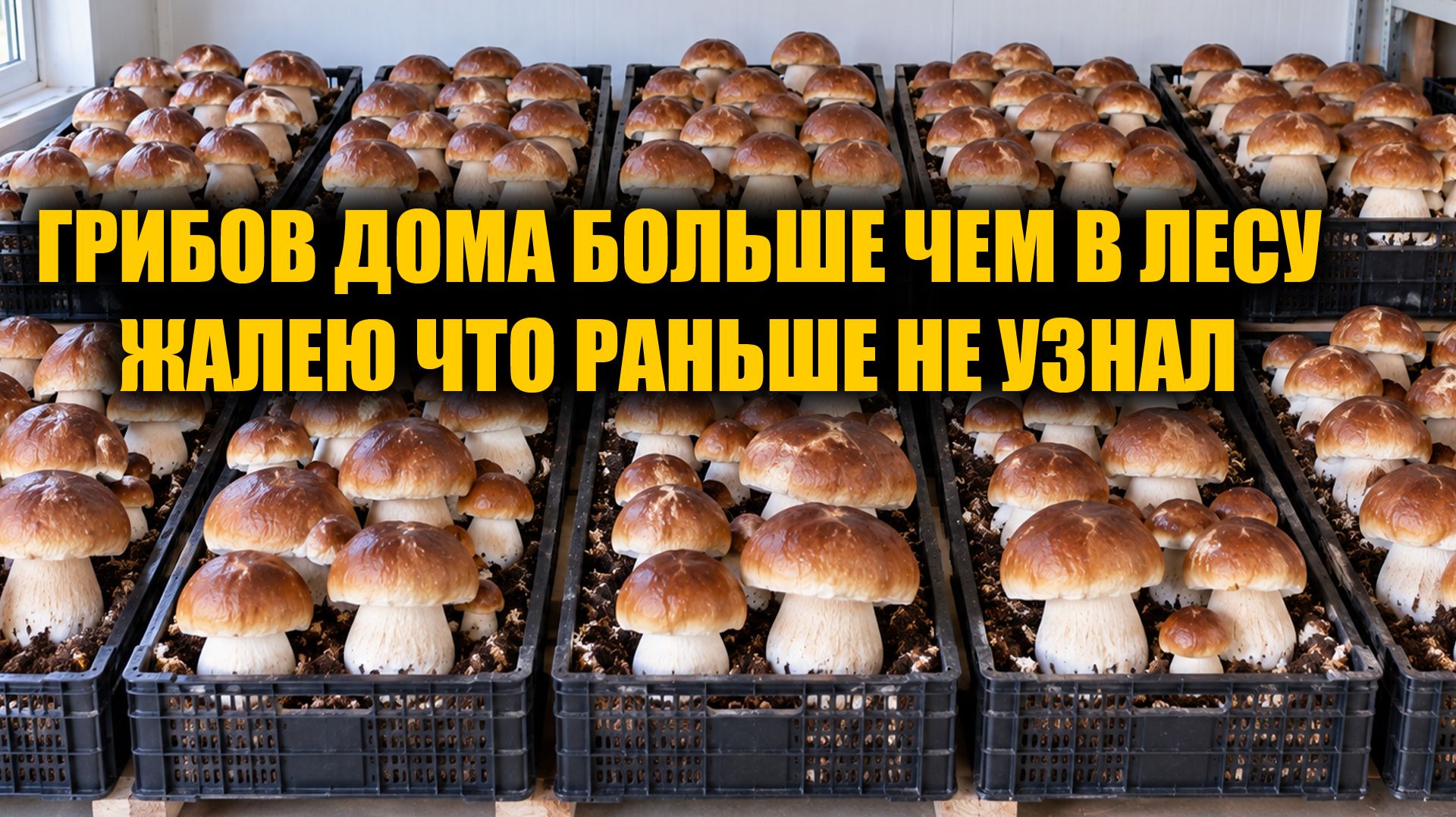 Сделай так и ГРИБЫ будут расти дома как бешеные, покупать и ходить в лес больше не надо!