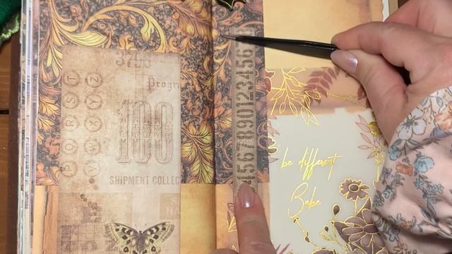 ASMR ~ Relaxing Sounds ~ Art Journaling ~ Шуршание бумаги, без слов.