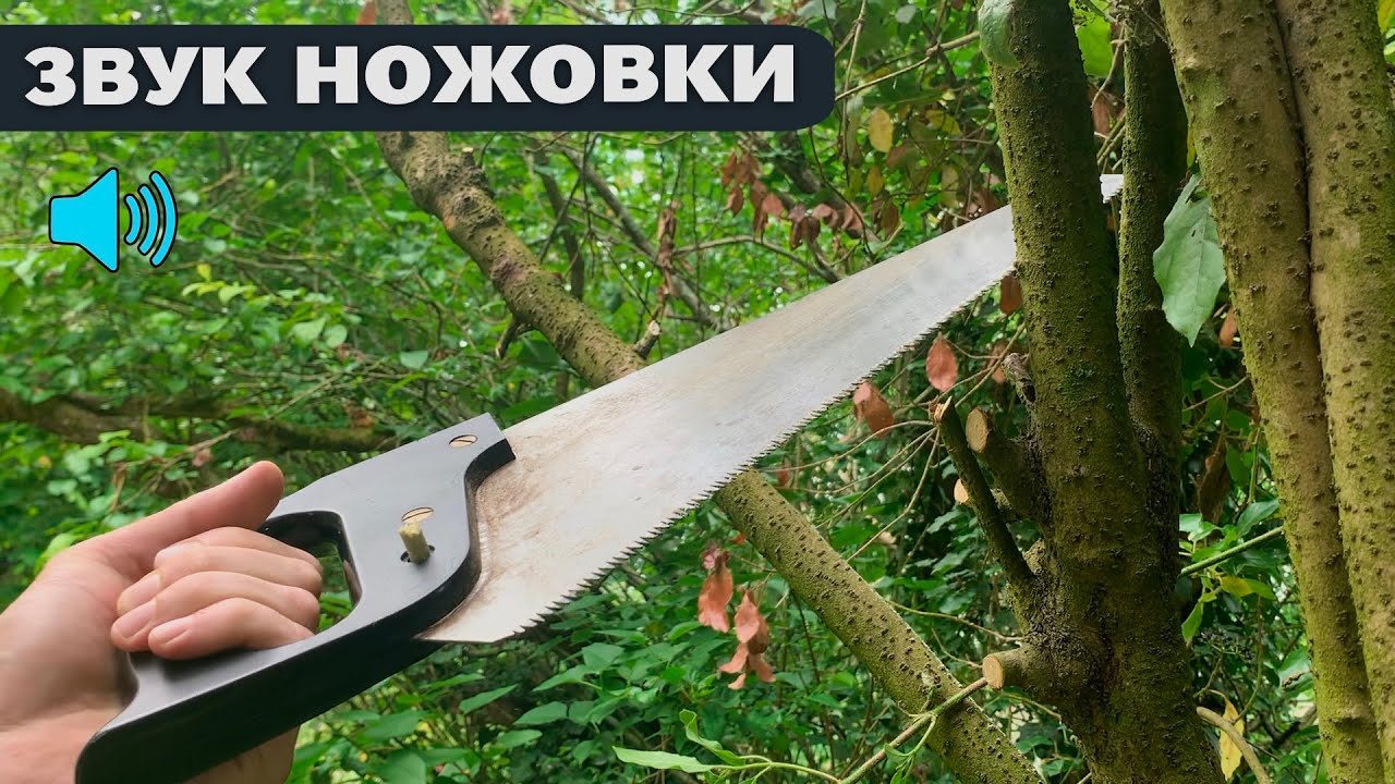 Звук ножовки Ручной Пилы по дереву  Hand Saw sound