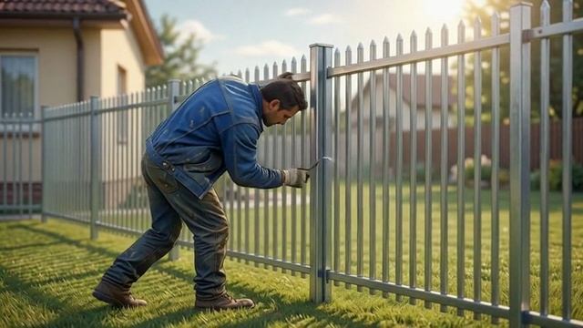 Как сделать забор из пластиковой сетки высотой 17 м