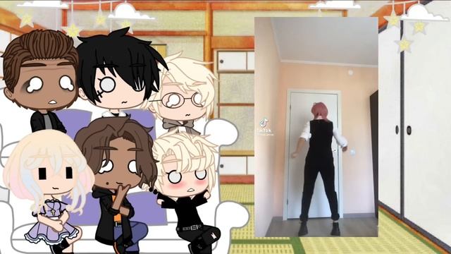 🦊💕~Реакция трилогии «всё ради игры» на •Нила As Санзу Харучиё• Мизука~Чан💕☕️•Gacha Club•☕️💕