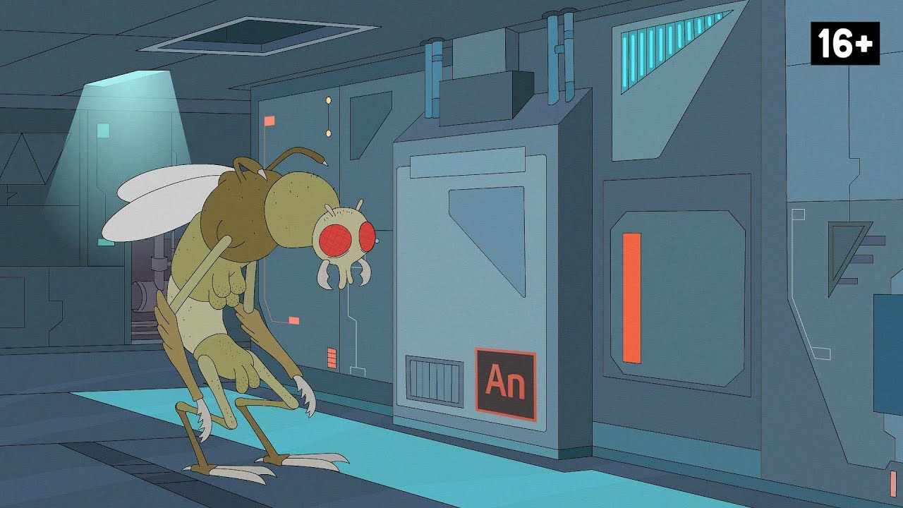 Настройка родительских слоёв для анимации персонажа в Adobe Animate