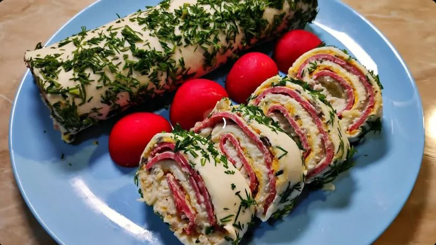 Праздничная закуска Сырные рулетики. Эту ЗАКУСКУ СМЕТАЮТ ПЕРВОЙ! СЫРНЫЙ РУЛЕТ ЗА 5 МИНУТ