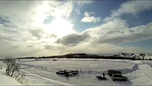Сахалин 2016. Зимний мотокросс - на шипах.