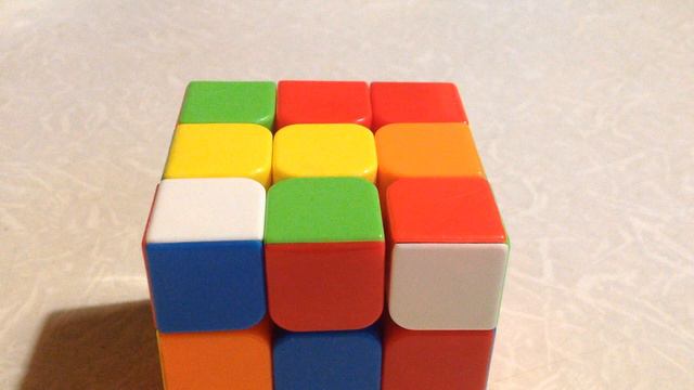 Cube 3x3x3 Stopmotion (первый слой кубика)