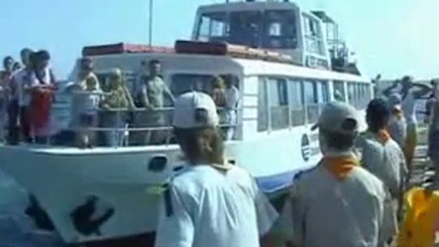 Скауты в Анапе (Море. катер)