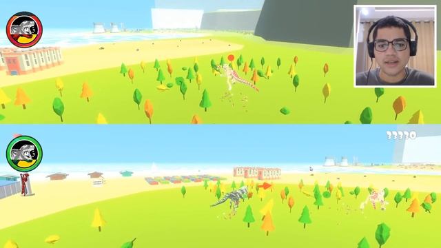 DINOSSAUROS ESQUELETO Vs ARANHA GIGANTE!! (ROARR! THE ADVENTURES OF RAMPAGE REX)