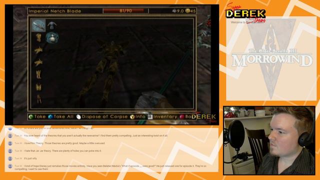 SuperDerek Streams! Let's Play Morrowind! #18