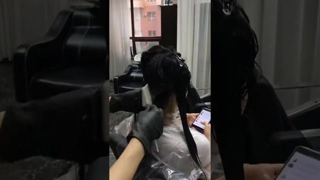 Кератиновое выпрямление волос!