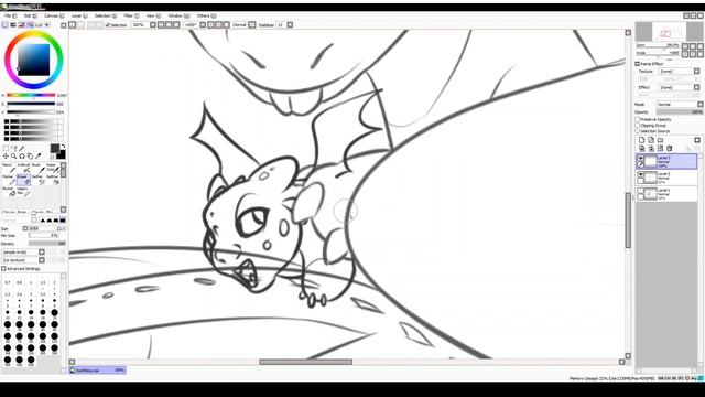 Toothless' Childhood (Speedpaint)