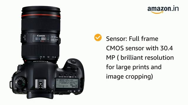 Canon EOS 5D Mark IV 30.4 MP Digital SLR Camera (Black) + EF 24-105mm Is II USM Lens Kit