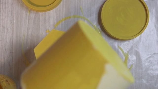 Hand Painting Concrete Cement Holders Vessels w/ Acrylic Paint Gypsum plaster jesmonite alternative