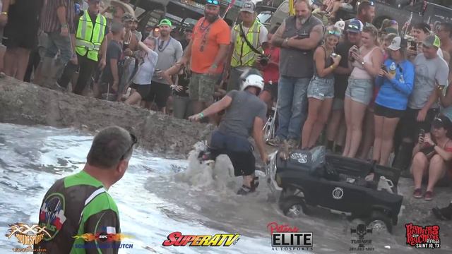 BARBIE JEEP RACING GOES SPLASH!!