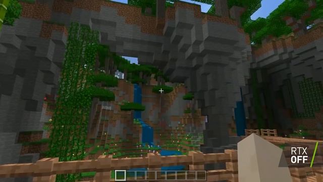Minecraft RTX ON/OFF Gameplay Demonstration