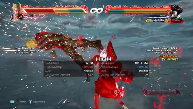 TEKKEN™7_ Eliza 115 Damage Combo Without Rage Art       (by LoDz)