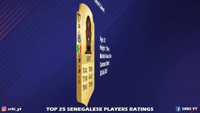 FIFA 18 | TOP 25 SENEGALESE PLAYERS RATINGS | W/ Koulibaly, Mane & Balde Diao