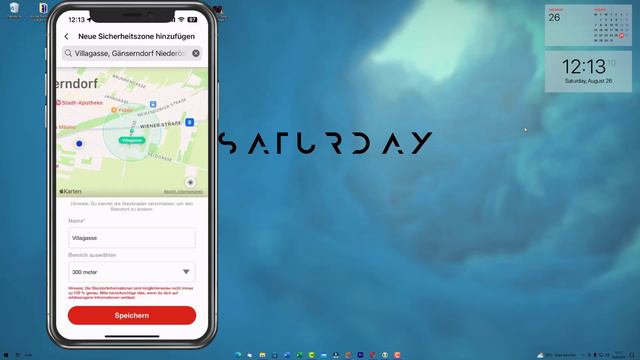 XPLORA X6-Play Sicherheitszone Einrichten