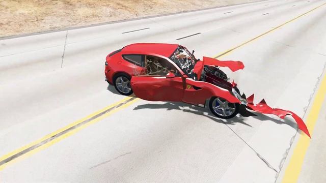 High Speed Traffic Crashes #5  BeamNG Drive | Crash Blasters