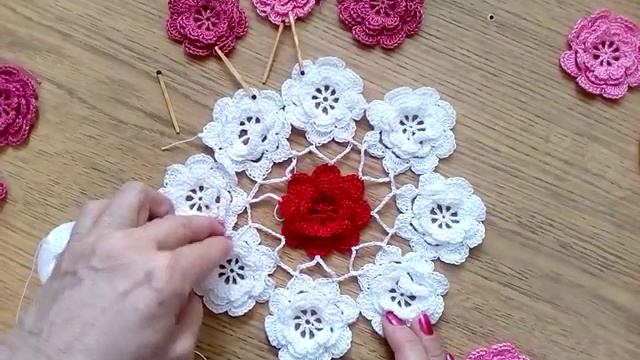 Салфетка крючком 