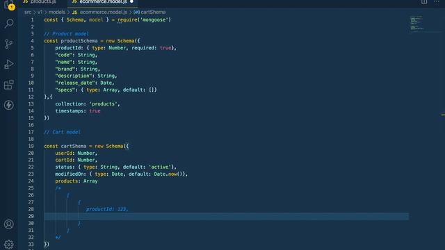 Design 4 Models Mongodb Quan Trọng Orders, Carts, Products, Inventories Trong System ECommerce P -