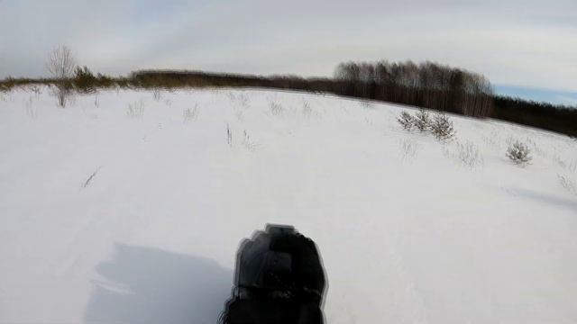 Мотобуксировщики по насту в марте