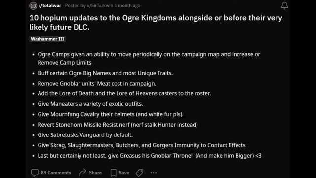 Ogre Kingdoms Speculation: DLC/Update Predictions (Total War: Warhammer 3)