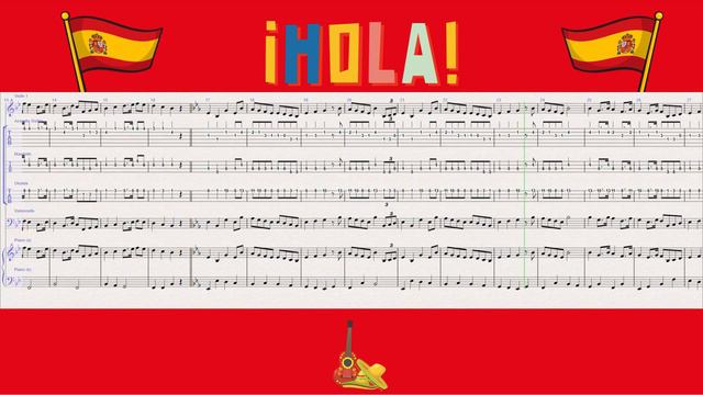 SPANISH ANTHEM SHEET MUSIC - Violin, Piano, Cello, Guitar Tab, Mandolin Tab, Ukulele Tab Etc... PDF
