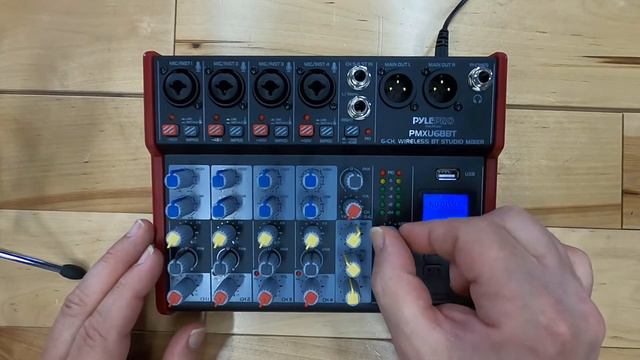 Pyle PMXU68BT Audio Mixer With 4 Hi-Z Inputs For Your Guitars WOW.