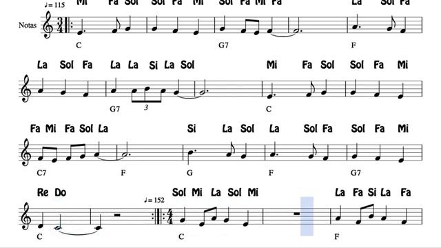 Villancico Andaluz Partitura Con Notas En Letra Violín Flauta Oboe Versión Mejorada