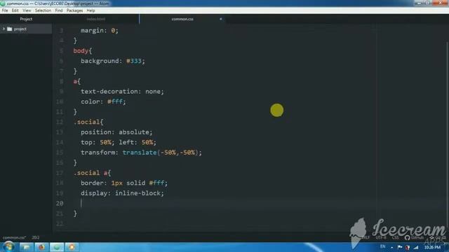How To Make Social Media Link Hover Html Css By Konchab