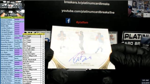 2018 Flawless NFL 2 Box Case PYT #91 MONSTER SHEILD WOW