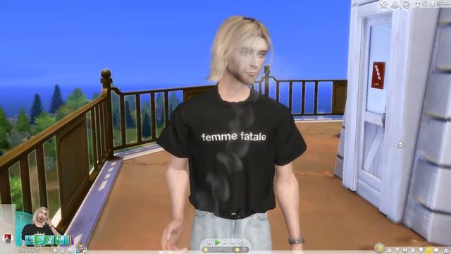 The Sims 4 | Kurt Cobain Sim Smokes | Курт Кобейн курит