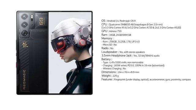 ZTE nubia Red Magic 9 pro plus smartphone