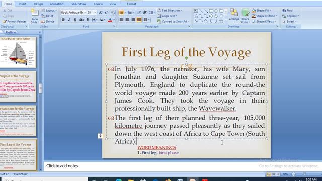 LIVE CLASS RECORDING TOPIC : WE'RE NOT AFRAID TO DIE ( HORNBILL, PROSE)