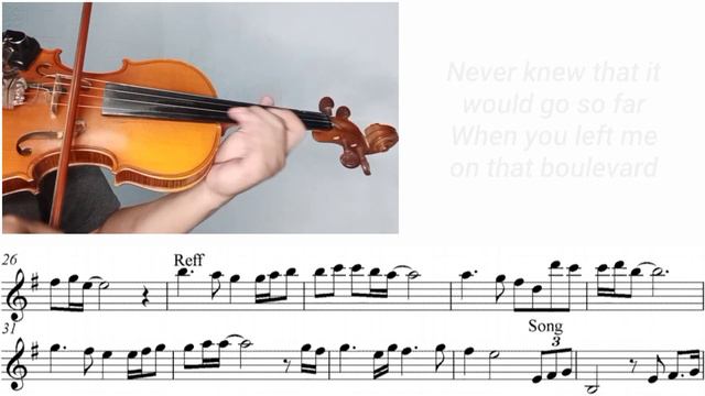 [Free Sheet] Boulevard - Dan Byrd [Violin Cover With Sheet Music]