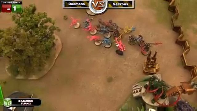 Daemons Vs Necrons Warhammer 40k Battle Report - Warhammer 40K League Ep 21