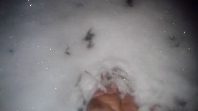 босиком на снежку!