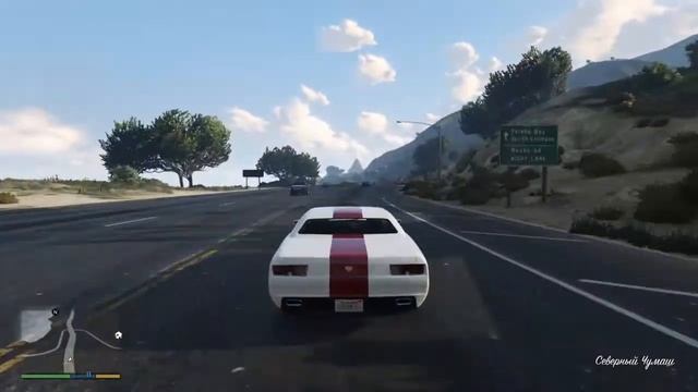 Grand Theft Auto V (GTA5) (экстремальное вождение по шоссе)