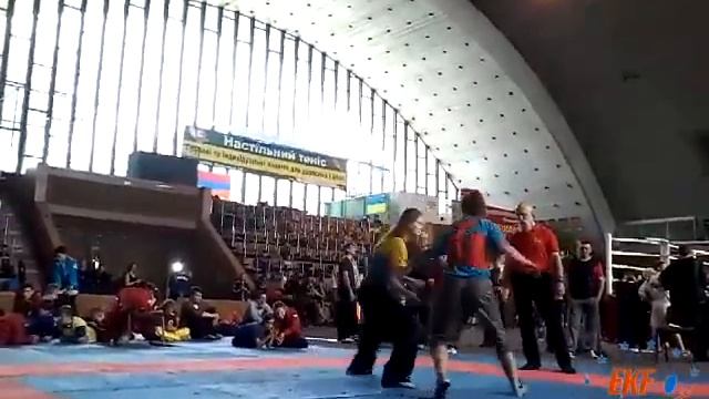 Штогрин-Федотова раунд 2 ТУЙШОУ 05.12-15. Чемпионат Европы по кунгфу, Львів Україна