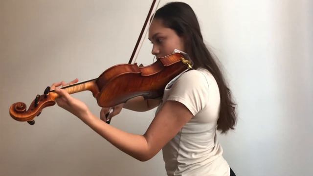 Nadya Anne Practicing Bach Chaconne Partita D Minor 29th December 2019