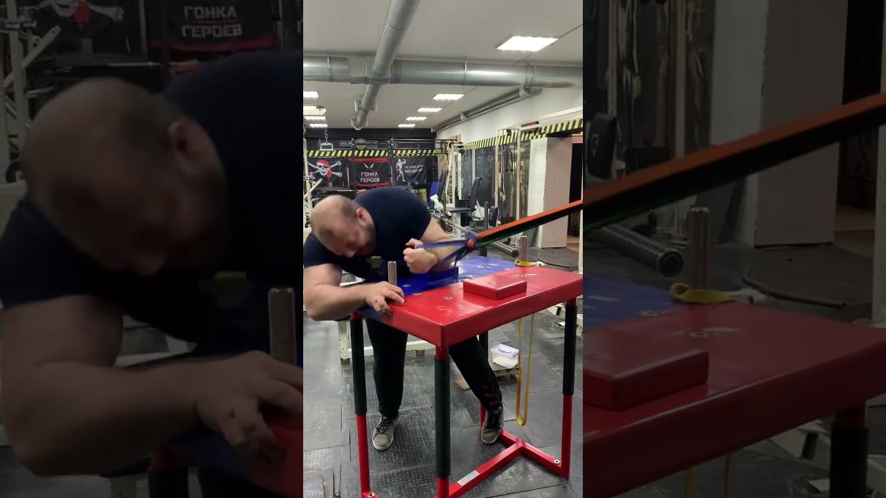 Михаил Танаев тренировка бока армрестлинг / ARMWRESTLING Training Russian Bear