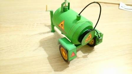 Чешский трактор Zetor 7745-7211 (Часть 2 Прицеп) Бумажная модель