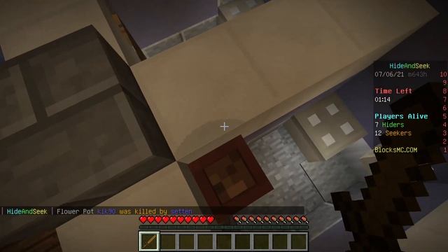 сервер с прятками-играем в прятки блоками