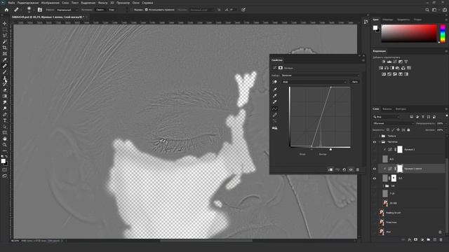 АЛГОРИТМ РЕТУШИ / Пластика, частотное разложение, осветление - затемнение