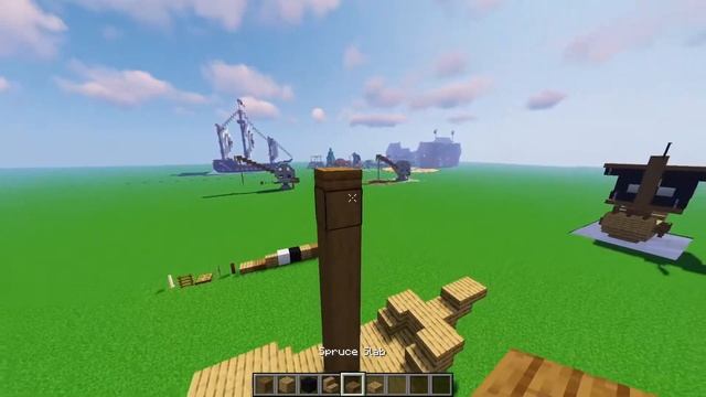 How To Build A Miniature Pirate Ship (Minecraft Tutorial)